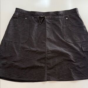 Kuhl Dark Gray Mini Skirt with Drawstring